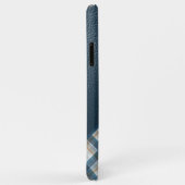 オーダーメイド ブラウン ダークブルー Plaid Gingham 柄 Case-Mate iPhoneケース (裏面/右)