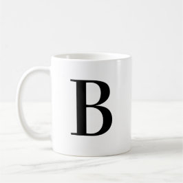 オーダーメイド ブラック モノグラム B コーヒーマグカップ