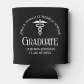 オーダーメイド ブラック 医学部 卒業パーティー 缶クーラー (裏面)