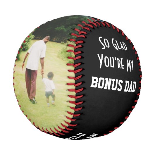 オーダーメイド ブラック 2 写真 BONUS DAD  野球ボール (アングル)