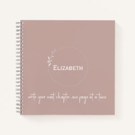 オーダーメイド ブラッシュピンク "次章を書き始める" ノート
