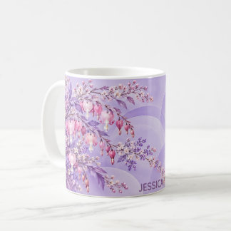 オーダーメイド ブリーディングハートの花 コーヒーマグカップ