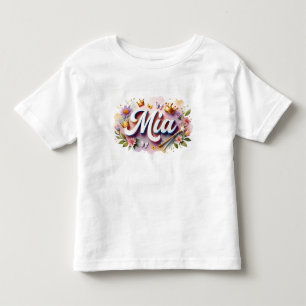 オーダーメイド プリンセス フラワー 子供Tシャツ トドラーTシャツ