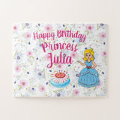 オーダーメイド プリンセス 誕生日 ジグソーパズル (横)