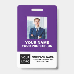 オーダーメイド プロフェッショナル 従業員 写真付き オフィス ID カード バッジ