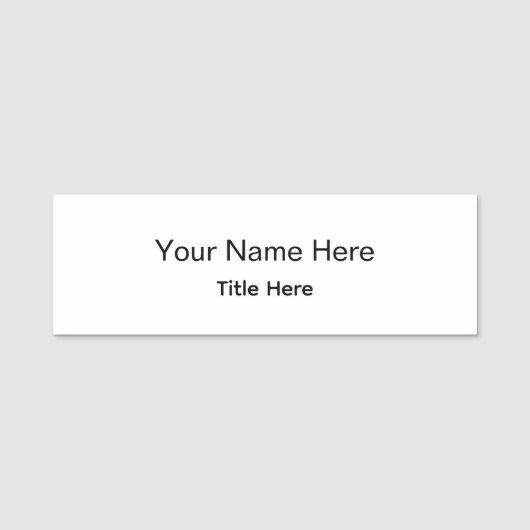 オーダーメイド プロフェッショナル 社員 クラシック 名札 (正面)