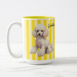 オーダーメイド プードル 犬 コーヒーマグ ツートーンマグカップ