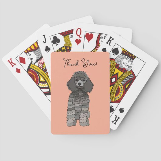 オーダーメイド プードル 犬 ペット トランプ (裏面)