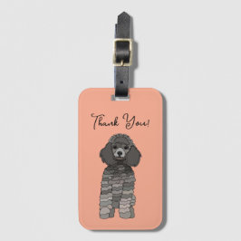 オーダーメイド プードル 犬 ペット ラゲッジタグ