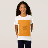 オーダーメイド ベビーお披露目 女の子Tシャツ Tシャツ (正面フル)