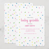 オーダーメイド ベビーシャワー プリンセス 誘 invitation 招待状 (正面/裏面)