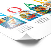 オーダーメイド ベビー ネーム プリント - ノア アルファベット アート ナーサーリー用に (角)