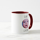 オーダーメイド ベビー 写真 名前入り コーヒー マグカップ (正面右)