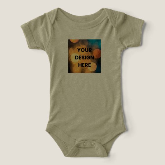 オーダーメイド ベビーTシャツ – デザインをアップロード (デザイン正面)