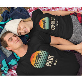 オーダーメイド ペア パイロット 夕焼け Tシャツ