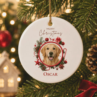 オーダーメイド ペットの写真 メリークリスマス オーナメント