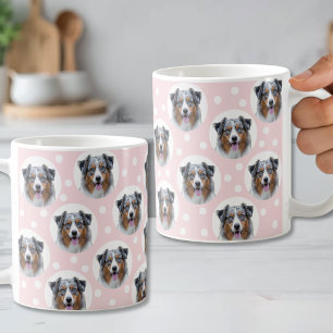 オーダーメイド ペットの顔のカスタム犬の写真 コーヒーマグカップ