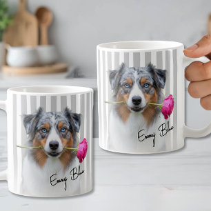 オーダーメイド ペット愛好家 犬 写真 コーヒーマグカップ