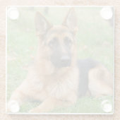 オーダーメイド ペット 写真 カスタム 絵画 ガラスコースター (裏面)