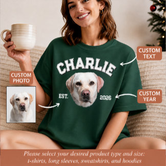 オーダーメイド ペット 写真 犬のママ用 カスタマイズ Tシャツ