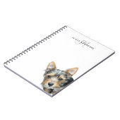 オーダーメイド ペット 名前入りモノグラム ノートブック (左側)