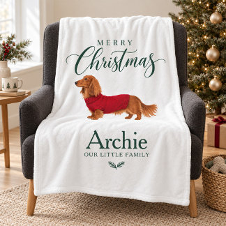 オーダーメイド ペット 犬 クリスマスの思い出 フリースブランケット