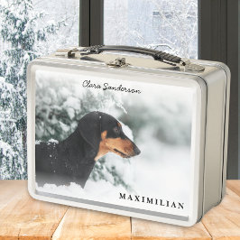 オーダーメイド ペット 犬 写真 おしゃれ 完全オリジナル メタルランチボックス