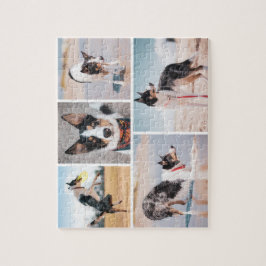 オーダーメイド ペット 犬 写真 コラージュ ジグソーパズル