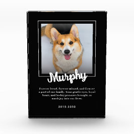 オーダーメイド ペット 追悼 メモリアルグッズ 犬の思い出 フォトブロック
