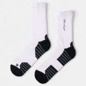 オーダーメイド ホワイトソックス 名前入り ファッションギフト ソックス (左)