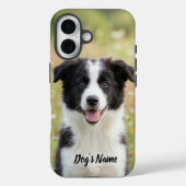 オーダーメイド ボーダーコリー 写真入り 名前入り  Case-Mate iPhoneケース (裏面)