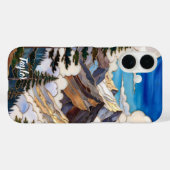 オーダーメイド マウンテンサンセットスマホケース Case-Mate iPhoneケース (裏面 (横))