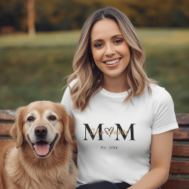 オーダーメイド ママ 名前 設立年Tシャツ ギフト Tシャツ