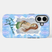 オーダーメイド マーメイド 水彩 オリジナルアート Case-Mate iPhoneケース (裏面 (横))