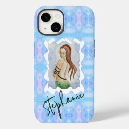 オーダーメイド マーメイド 水彩 オリジナルアート Case-Mate iPhone 14ケース