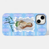 オーダーメイド マーメイド 水彩 オリジナルアート Case-Mate iPhoneケース (裏面 (横))