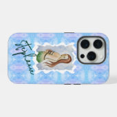 オーダーメイド マーメイド 水彩 オリジナルアート iPhoneケース (裏面横)