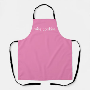 オーダーメイド ミス Cookies - シンプル ピンク - ケーキ - スイーツ エプロン