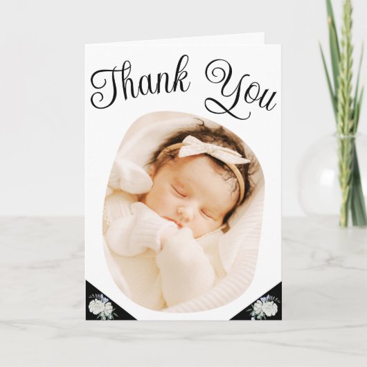 オーダーメイド ミッドワイフ カード 赤ちゃんの写真 | 出生の詳細 (正面)