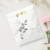 オーダーメイド ミニマリスト ゴールド グリーne ブライダルシャワー フェイバーバッグ (封をした状態)