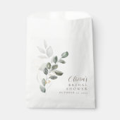 オーダーメイド ミニマリスト ゴールド グリーne ブライダルシャワー フェイバーバッグ (正面)