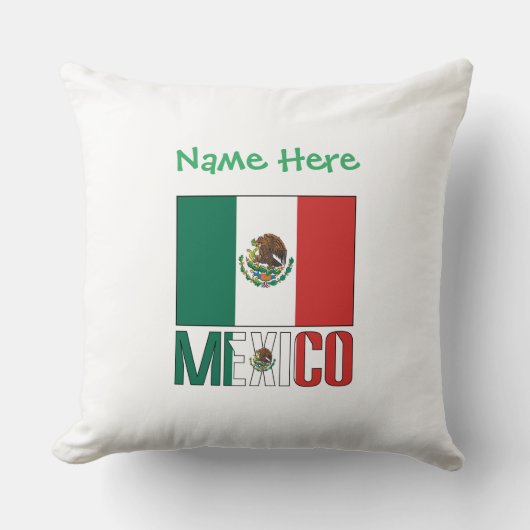 オーダーメイド メキシコの旗 クッション (正面)