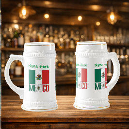 オーダーメイド メキシコの旗 ビールジョッキ