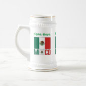オーダーメイド メキシコの旗 ビールジョッキ (左)