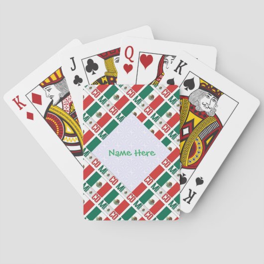 オーダーメイド メキシコ国旗柄トランプ トランプ (裏面)