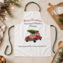 オーダーメイド メリークリスマス おじいちゃん エプロン