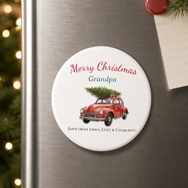 オーダーメイド メリークリスマス おじいちゃん マグネット