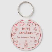 オーダーメイド メリークリスマス キーチェーン (正面)