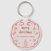 オーダーメイド メリークリスマス キーチェーン (裏面)