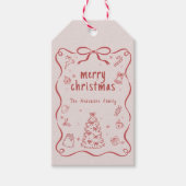 オーダーメイド メリークリスマス ギフトタグ (正面)